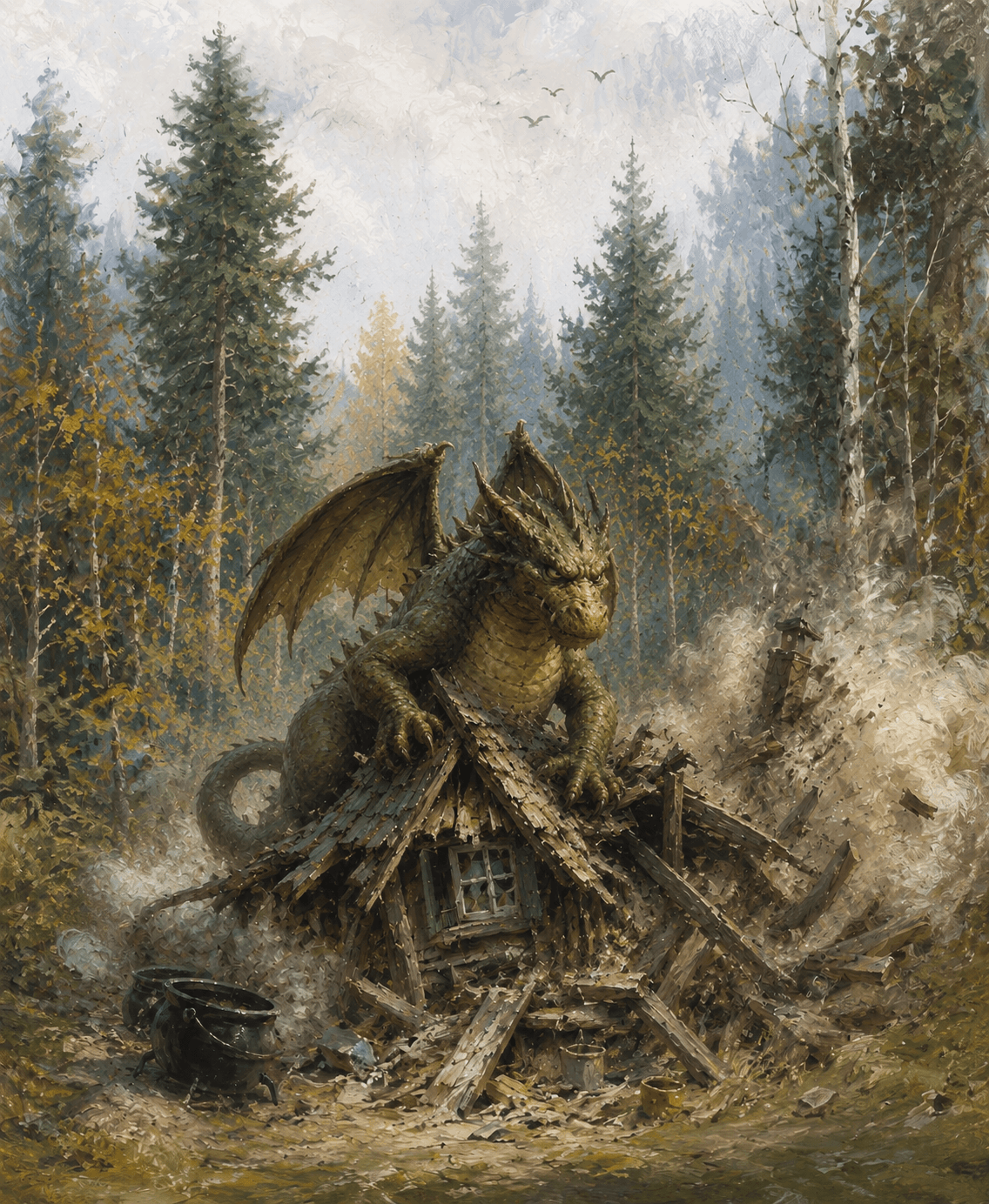 De draak in het bos (vervolg op Wouter Stinkkabouter)